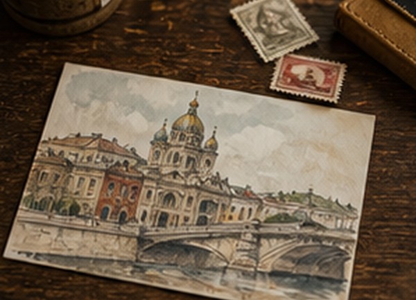 Эскиз открытки